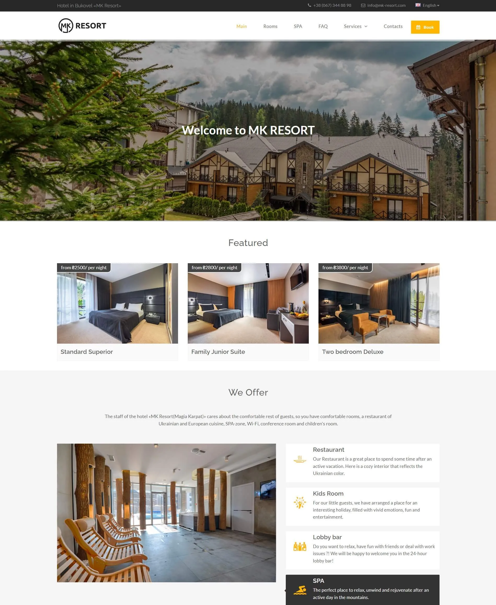 Mẫu thiết kế web MK Resort