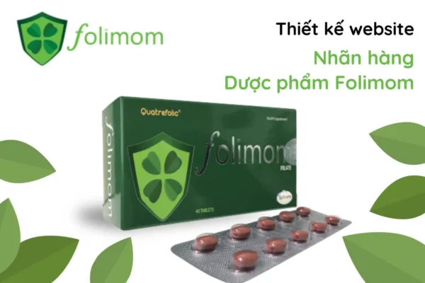 Thiết kế website nhãn hàng dược phẩm Folimom