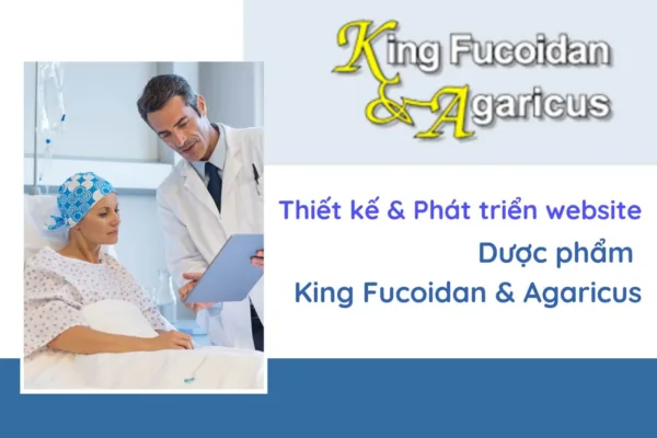 Thiết kế website nhãn hàng dược phẩm Kingfucoidan