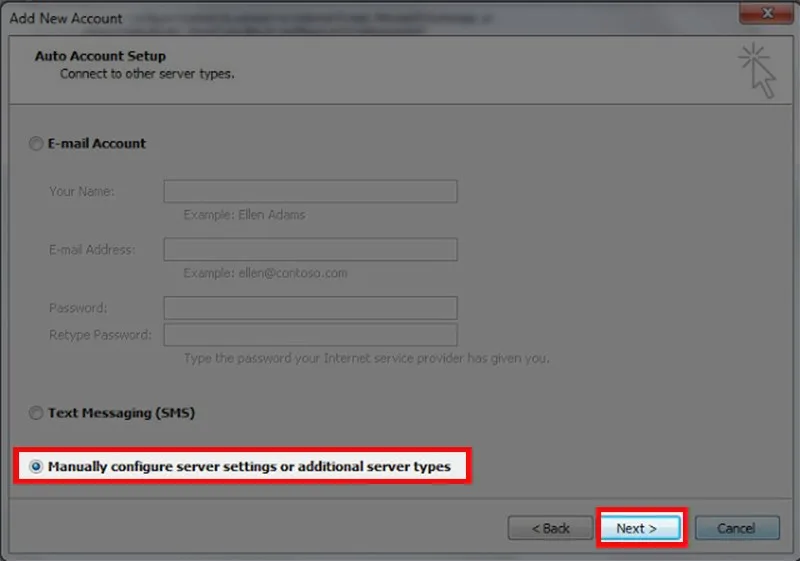 Cách cài đặt email trên Outlook 2016 đơn giản, nhanh chóng Add New Account