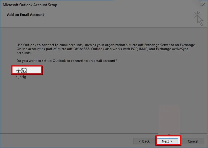 Cách cài đặt email trên Outlook 2016 đơn giản, nhanh chóng Add an Email Account